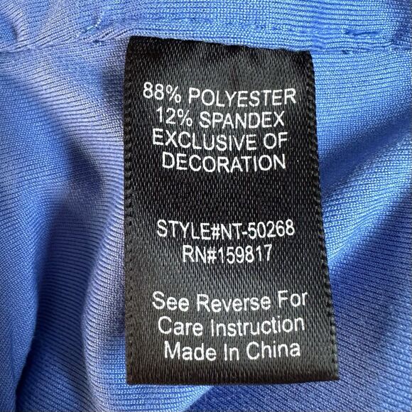 AS Revival Women’s All Along Ruffle Tank Blue Size S Bralette Top Cross Back - Picture 7 of 8